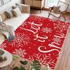 1 шт. Рождественский ковер Рождественский красный белый элемент снега ковер спальня гостиная кухня коридор противоскользящий праздничный декор