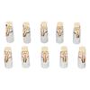 10PCS 24K Copper Gold Plated 90 Degree Right Angle Banana Plugs for 4mm Speaker Cable Sound Jack