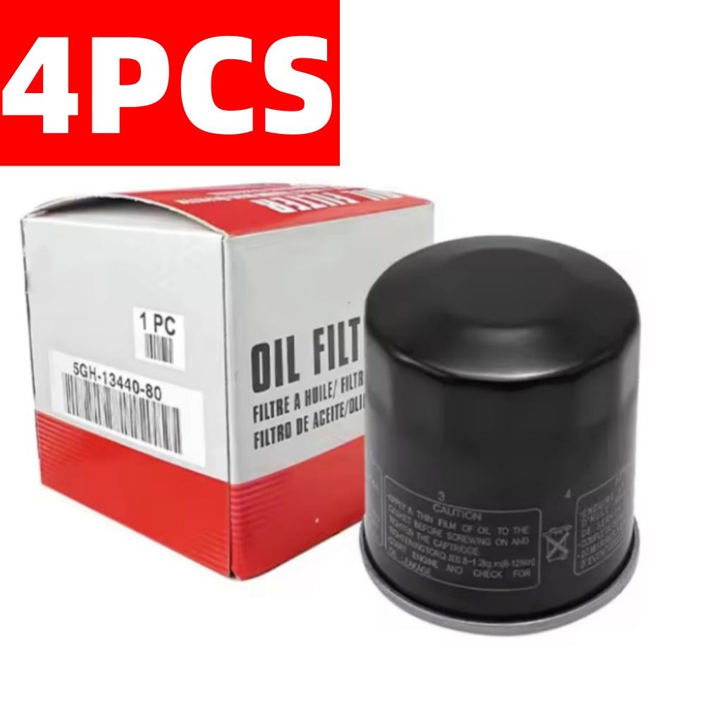 4PCS New Oil Filter 5GH-13440-80 5GH-13440-61 5GH-13440-50-00 5GH-13440-60 for Yamaha 4 stroke marine outboards 15-130hp