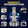 S5 H4 H7 LED H11 HB4 9006 HB3 9005 Fanless Led Car HeadlLight Bulb 60W 12V 6000K Canbus Auto Led Headlight Lamp CarStyling