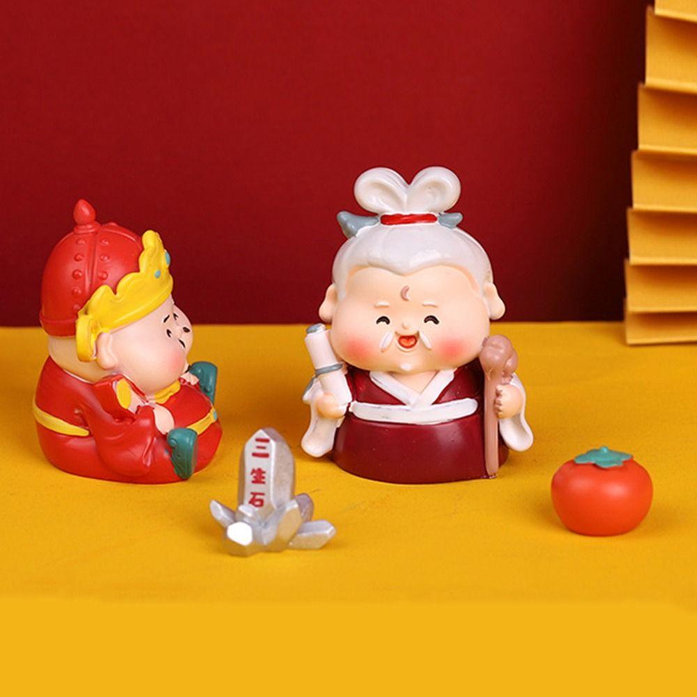 Creative Fengshui Sculpture Chinese Style Lucky Ornaments Cake Decoration