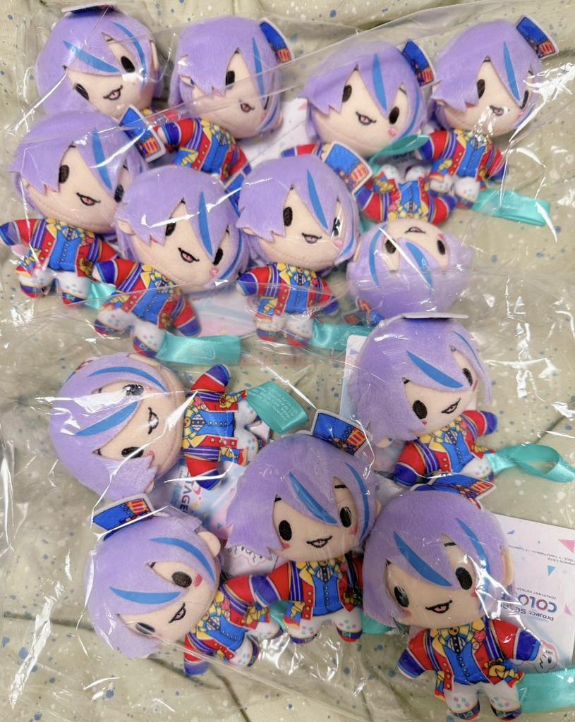 New Original Hatsune Miku Plush Keychain Project Sekai Colorful Stage Pjsk Nesoberi Rabbit Ear Maid Anime Pendant Hanging Anime