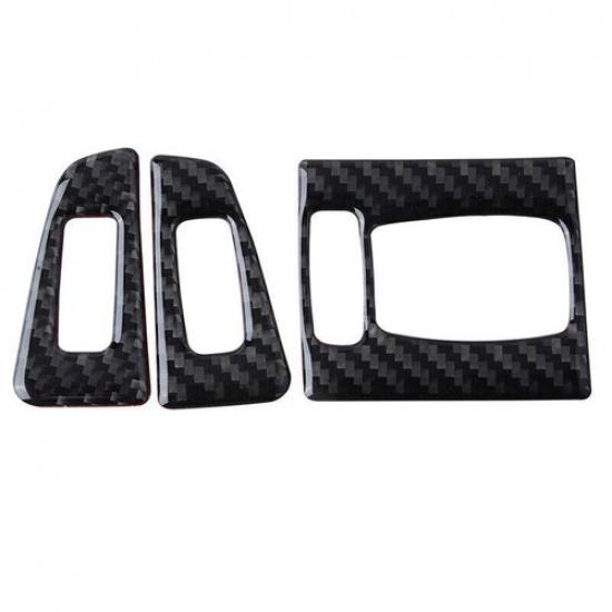 Set For BMW 3 Series F30 2012-2018 Carbon Fiber Front AC Air Vent Cover Cap Trim