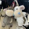Cattle and horses migrant workers dolls wholesale plush toys men and women sleeping dolls birthday gift pendant plush doll