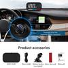 ZQKJ GM7 Head Up Display GPS для всех автомобилей Охранная сигнализация HUD Спидометр Автоматический цифровой одометр скорости Компас Датчики Аксессуары