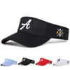 Унисекс Танцевальная буква A Боковая вышивка AR Регулируемая солнцезащитная пустая верхняя кепка Гольф Бейсболки Весна Лето Открытый Спорт Путешествия для женщин и мужчин