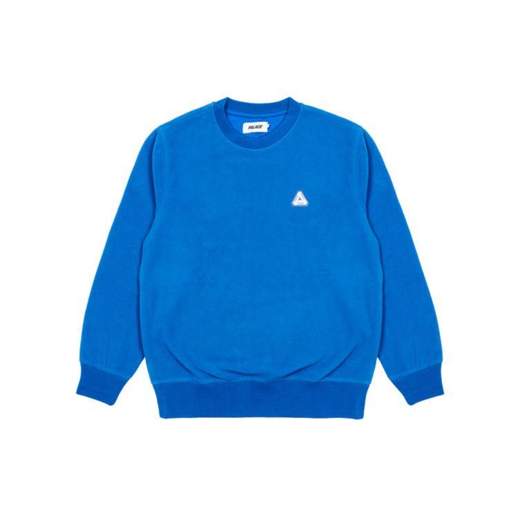 Palace FW21 Ultimo Series Polar Fleece Sofar Crew Neck Sweatshirt Unisex Sweatshirt Classic-Blue P21PTF004