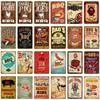 BBQ Steak House Grill Party Vintage Poster Wall Decor For Bar Pub Kitchen Home Plate Barbecue Metal Signs Painting Plaque YJ187