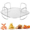 Air Fryer Stainless Steel Rack Layer Dehydrator Rack Kitchen Air Fryer Toast Food Holder Stand Cooking Baking Tools New