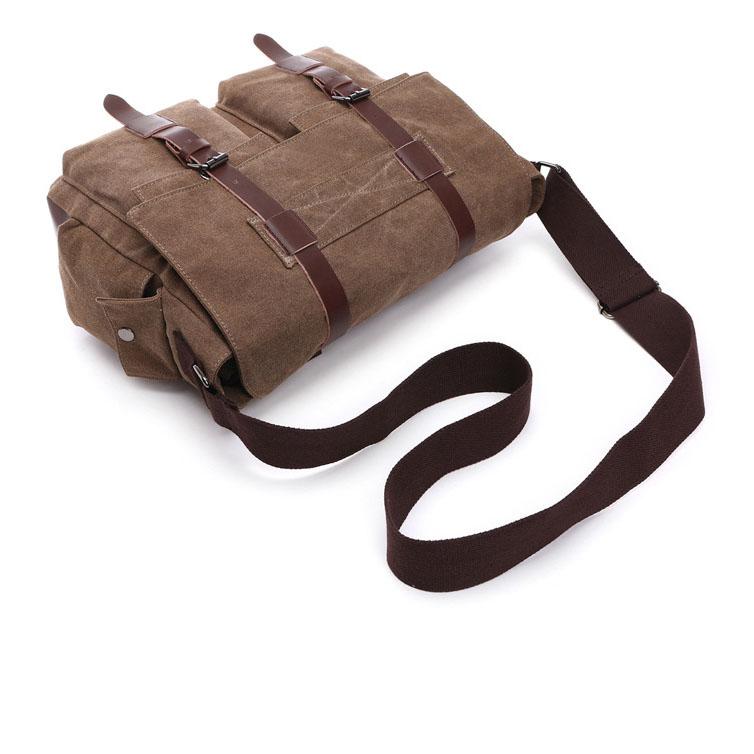 Мужские деловые сумки-мессенджеры для мужчин, винтажная парусиновая сумка через плечо, повседневная офисная дорожная сумка в стиле ретро