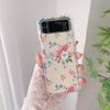 Для Samsung Galaxy Z Flip 4 3 чехол с рисунком свежих цветов, прозрачный силиконовый браслет, складной противоударный чехол, аксессуары