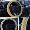 Стильный зимний теплый противоскользящий плюшевый защитный чехол на рулевое колесо автомобиля