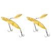 Crank Spinner Baits 360 Degree Rotating Sequins Lures for Fishing (Gold)