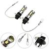 2Pcs H3 LED Fog Light Bulb 6000K 800LM Super White Daytime Running Lamps 12V Led Bulb Fog Lamp 360°Beam Angle Lights