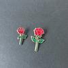 Красивые броши в виде красных роз Модные металлические декоративные булавки золотого цвета Украшения для одежды, пенала