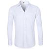 Men's Large Business Classic Stripe Comfortable Long Sleeve Shirt