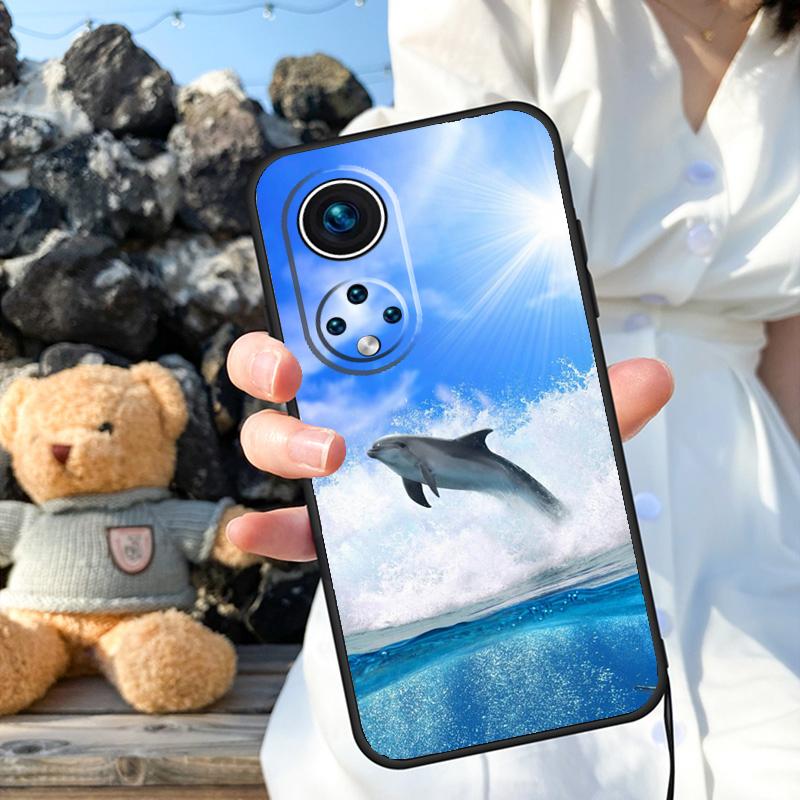 Чехол Animal Dolphin для Honor X9b X8b X8 X9 X6a X7a X8a X9a Honor Magic 6 5 Pro 50 70 90 Lite задняя крышка