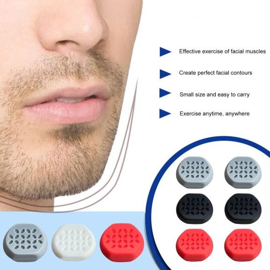 6Pcs Jaw Exerciser Set 3 Resistance Levels Facial Muscle Trainer Masseter Muscle Strengthener Jawline Enhancement Device