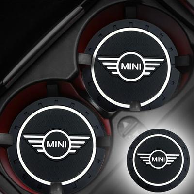 Автомобильный коврик для чашки Нескользящие подставки-подстаканники Держатель для бутылок Автоаксессуары Для Cooper Fridge One S F56 R57 R58 R60 JCW Countryman Clubman