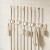Broom Holder Mop Organizer Garage Storage Rack Space Saving Anti Slip Wall Mount, for Bathroom
