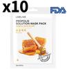 Propolis Solution Mask Pack (10 Sheets) – Nourishing & Revitalizing Face Masks