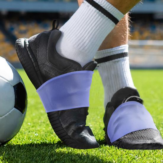 Soccer Shoe Lace Bands Silicone Lace Cover Youth Lace Band Elastic Soccer Cleat Lace Protector for Football Training