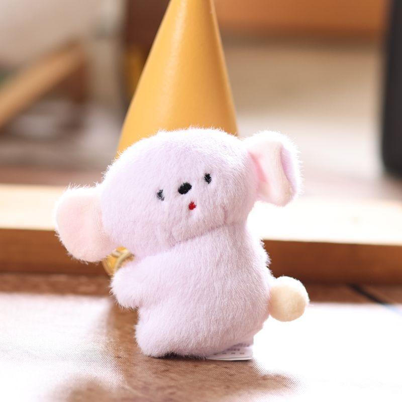 Cute Koala Keychain Plush Toy With Pp Cotton Filling For Bag Decor And Gifts