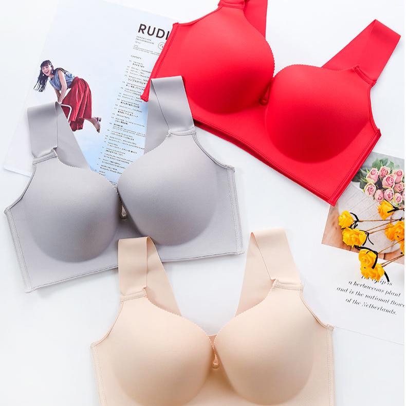 Тонкий бюстгальтер с полной чашкой, бюстгальтер больших размеров, дышащий, без косточек, красивый жилет, спортивный бюстгальтер для сбора