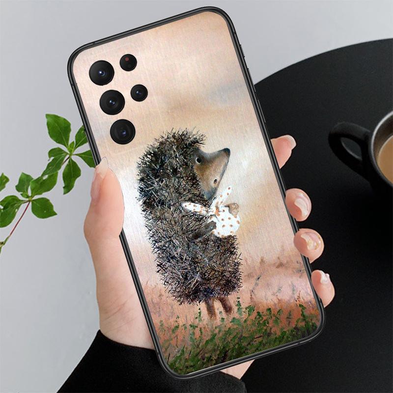 Чехол для телефона Samsung Galaxy A73 A13 A22 A32 A71 A33 A52 A53 A72 A73 A51 A31 A23 A34 A54 A52 A53S Ёжик в тумане Funda