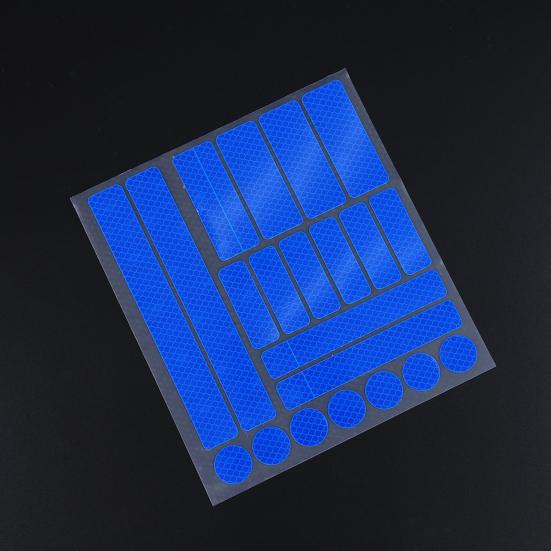 Предупреждающая наклейка для велосипеда, практичная самоклеящаяся сотовая сетка, велосипедная светоотражающая полоса, автомобильные аксессуары