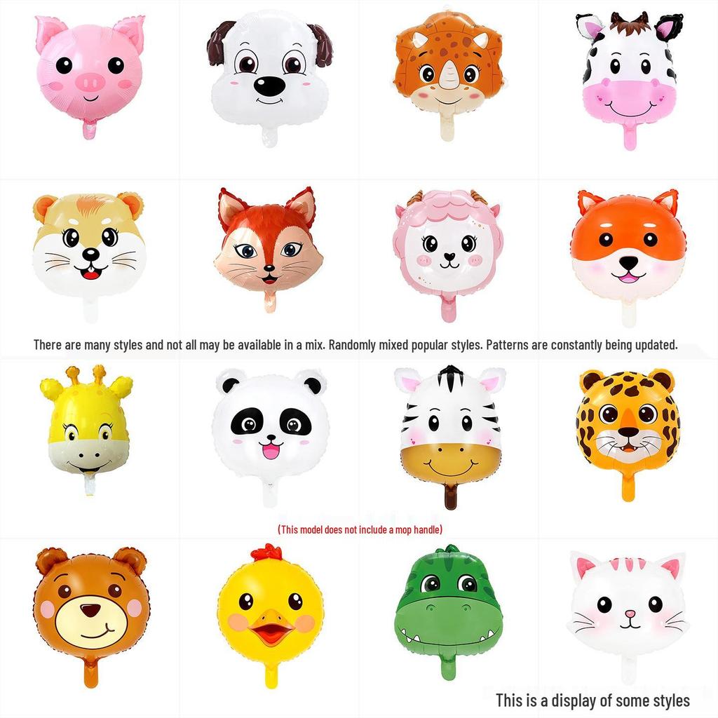 18" Новый Q-версия Детский мультяшный животный фольгированный шар для украшения на день рождения
