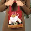Christmas Gift Bag Santa Claus Snowman Linen Tote Bag Candy Gift Packaging Bag Pouch Party Home Navidad Christmas Decorations