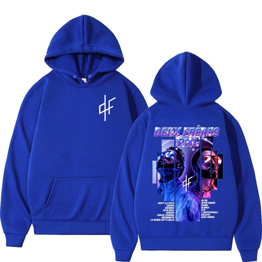 French Rapper PNL Deux Freres Le Monde Chico Album Hoodies Women Clothing Fashion Hip Hop Pullovers Long Sleeve Sweatshirt