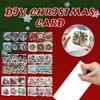 Набор из 6 открыток для DIY Алмазной Живописи, Рождественские Дизайны, Мозаичные Открытки с Стразами Алмазное Искусство для Фестивалей и Праздников