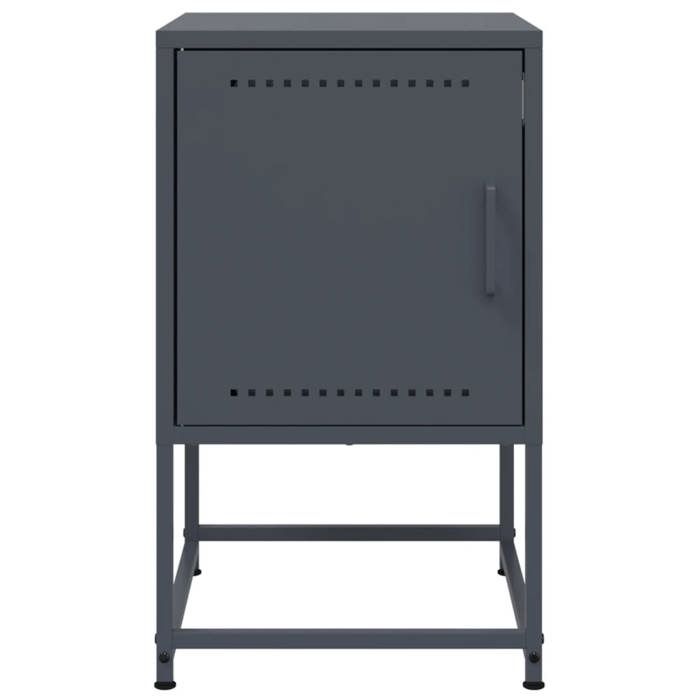 Maison Exclusive - Tables de chevet 2 pcs anthracite 36x39x60,5 cm acier