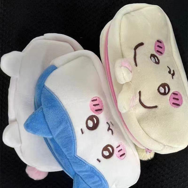 Kawaii Chiikawa плюшевый пенал Usagi канцелярская сумка портмоне косметичка школьные принадлежности сумка для хранения