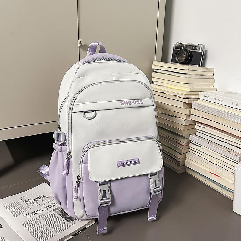 Школьная сумка matching schoolbag 1011 новая для средней и старшей школы, большой вместимости, повседневный рюкзак, износостойкий, практичный, мужской и женский рюкзак