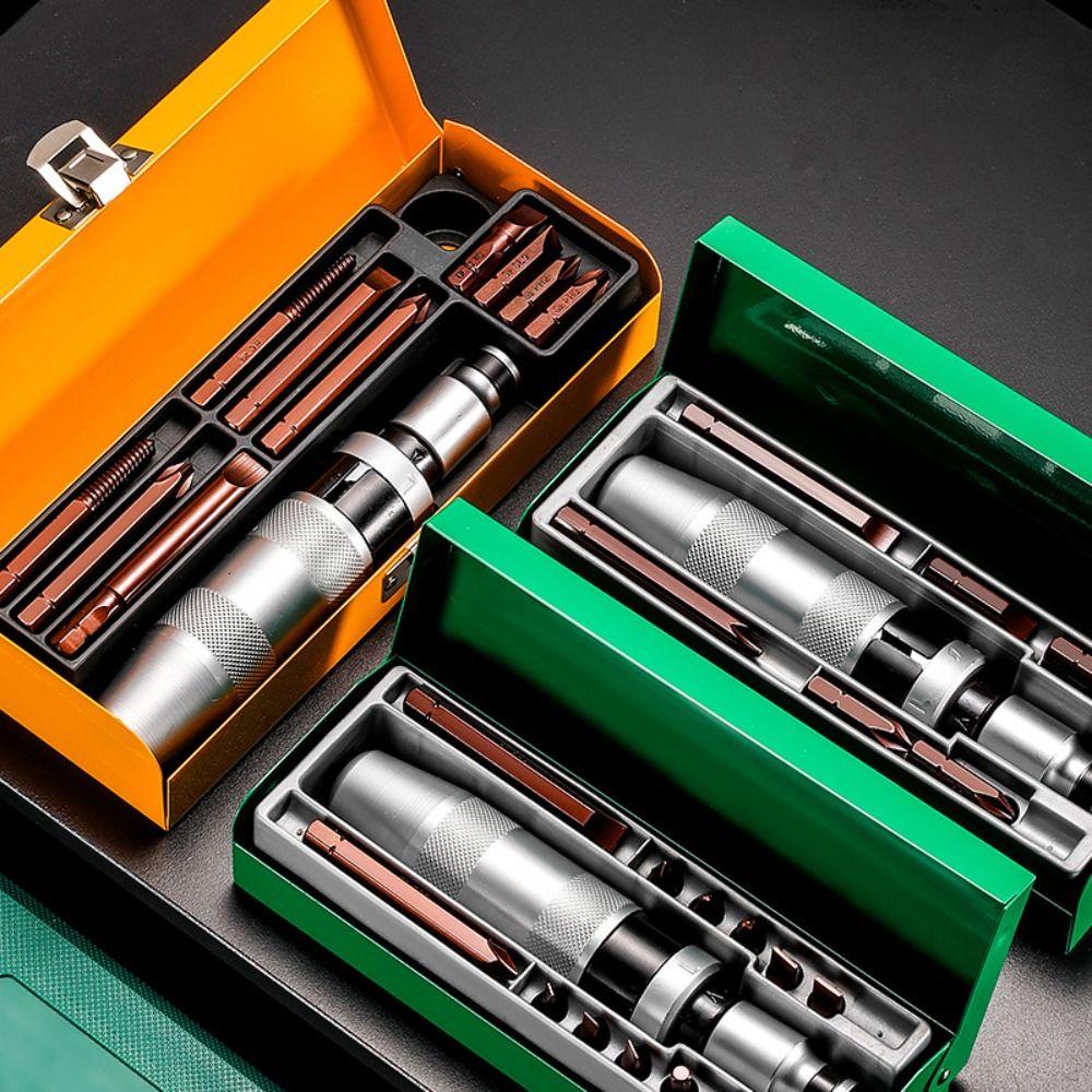 Detachable Impact Screwdriver Set Anti Slip Handle Screw Extractor Remover  Motorcycle