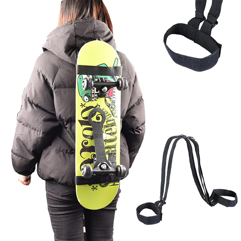 Universal Skateboard Shoulders Carry Strap Portable Backpack Belts Adjustable Longboard Backpack Carrier Sling Easy Use