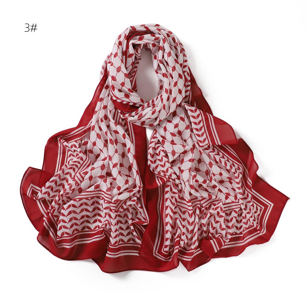 Women Scarf Plaid Print Hijab Soft Shawls and Wraps Female Foulard Designer Pashmina Bandana Muslim Headscarf