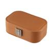 Classic Trinket Storage Box Macaron Color Ring Box Simple Leather Jewelry Organizer Box Women