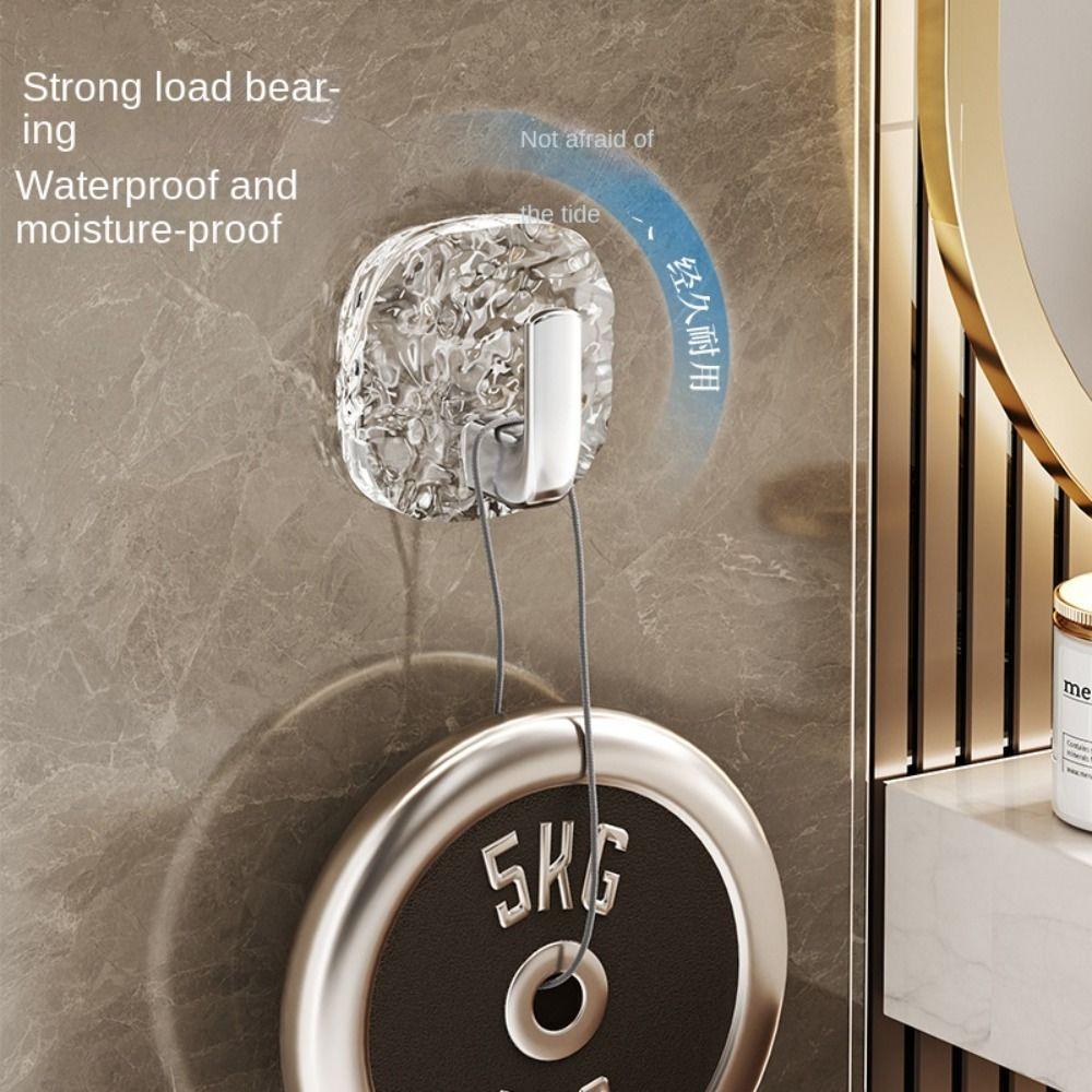 4 шт. Прозрачные крючки для ванной самоклеящиеся вешалки для полотенец и одежды органайзер для двери