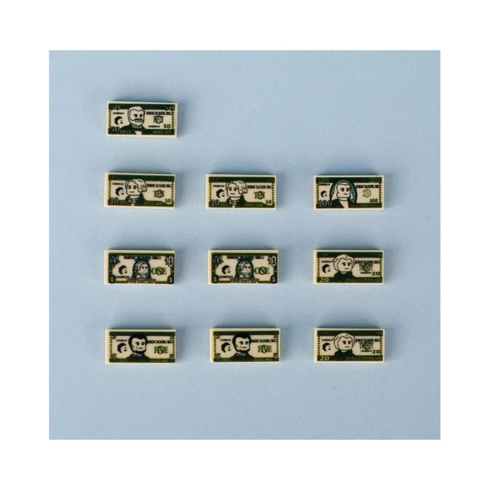 MOC Building Blocks Accessories Precious Gold Ore Silver Diamond Stash Pirate Map Coins Toy Model Mini Bricks ATM Gifts Toy K046