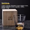 Japanese Fuji Mountain Glass Cup Set Heat Resistant Crystal Whiskey Glasses Gift Box for Couples