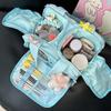 Zipper Closure Cosmetic Handbag Multipocket Design Portable Makeup Pouch  Shower Organizer