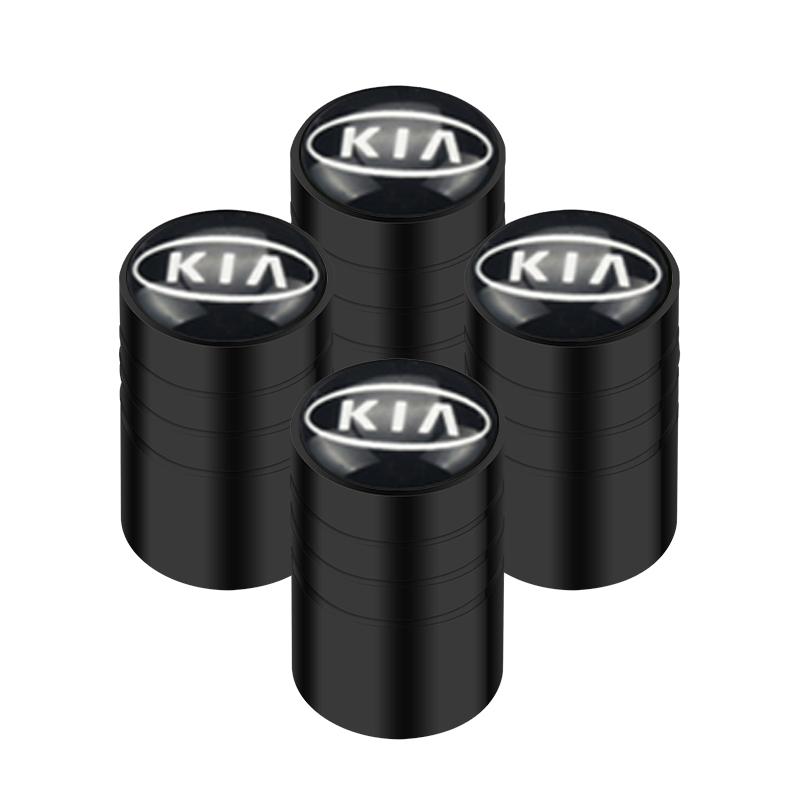 ANIE7 4pcs Car Wheel Tire Valve Caps Dust Accessories For KIA Sportage Rio Ceed Picanto K5 K9 Sorento auto Accessories styling
