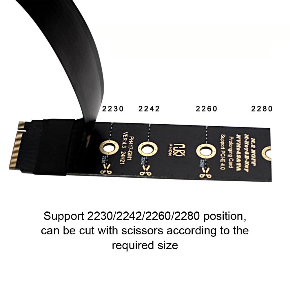 Кабель-адаптер M.2 NVMe к Oculink SFF-8611 SFF-8612 Кабель-удлинитель для видеокарты ноутбука для стабильной передачи в игровом ПК