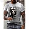 Mens T Shirt Horror Retro Skull Fashion T Shirt Summer Casual Short Sleeve Tee Hop Streetwear Mens Clothing Personality Tops