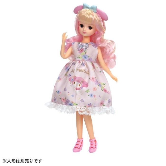 Takara Tomy Ricchan Dress My Choice Sanrio Characters One-Piece & Headband My Melody Dress-Up Doll Play 3+ Years