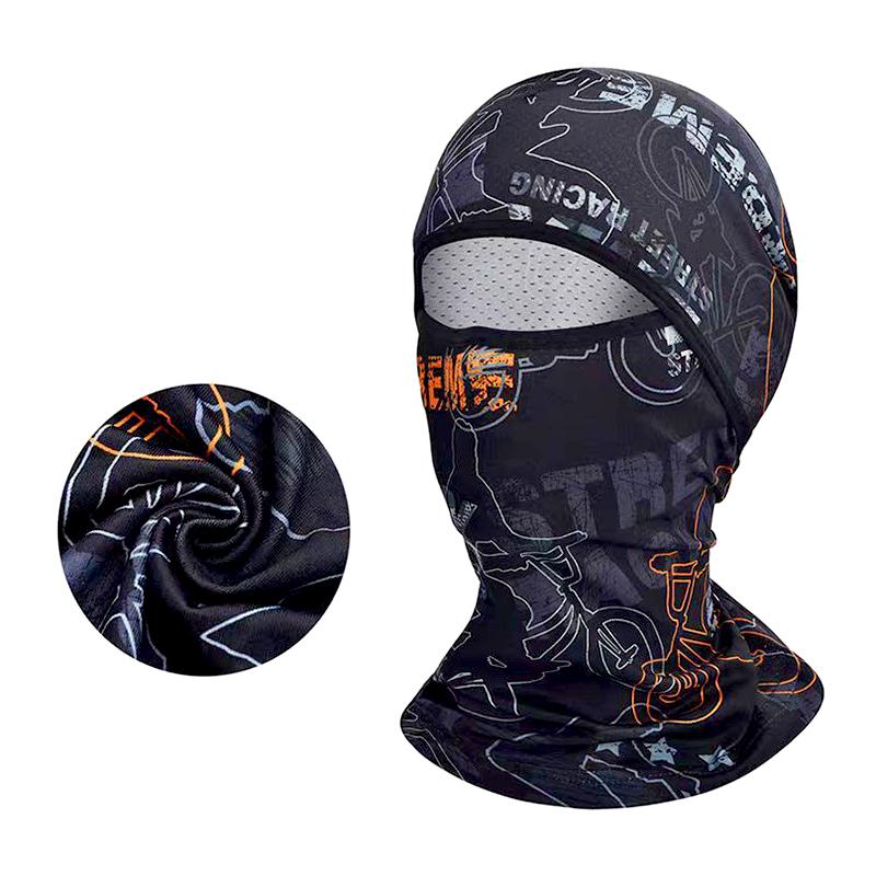 1 шт. Балаклава, безопасная для кожи, солнцезащитная, с защитой от ультрафиолета, для мотоцикла, летняя, дышащая, ездовая маска, крутая, для езды на велосипеде, походов и кемпинга